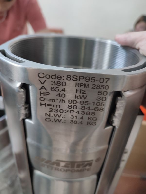 Máy bơm hỏa tiễn Mastra 8in 8SP95-7 30kw