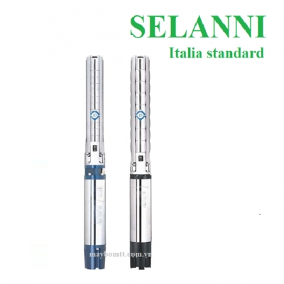 Máy bơm hỏa tiễn Selanni 4SP8-16-2.2 2.2kw cánh inox Máy bơm hỏa tiễn Selanni 4SP8-16-2.2 2.2kw cánh inox